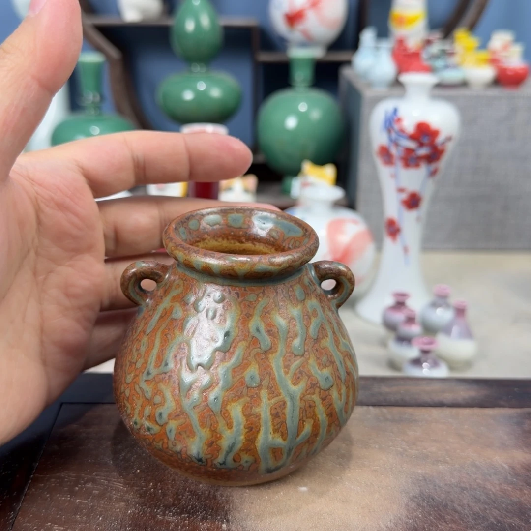 陶瓷手工小花器摆件