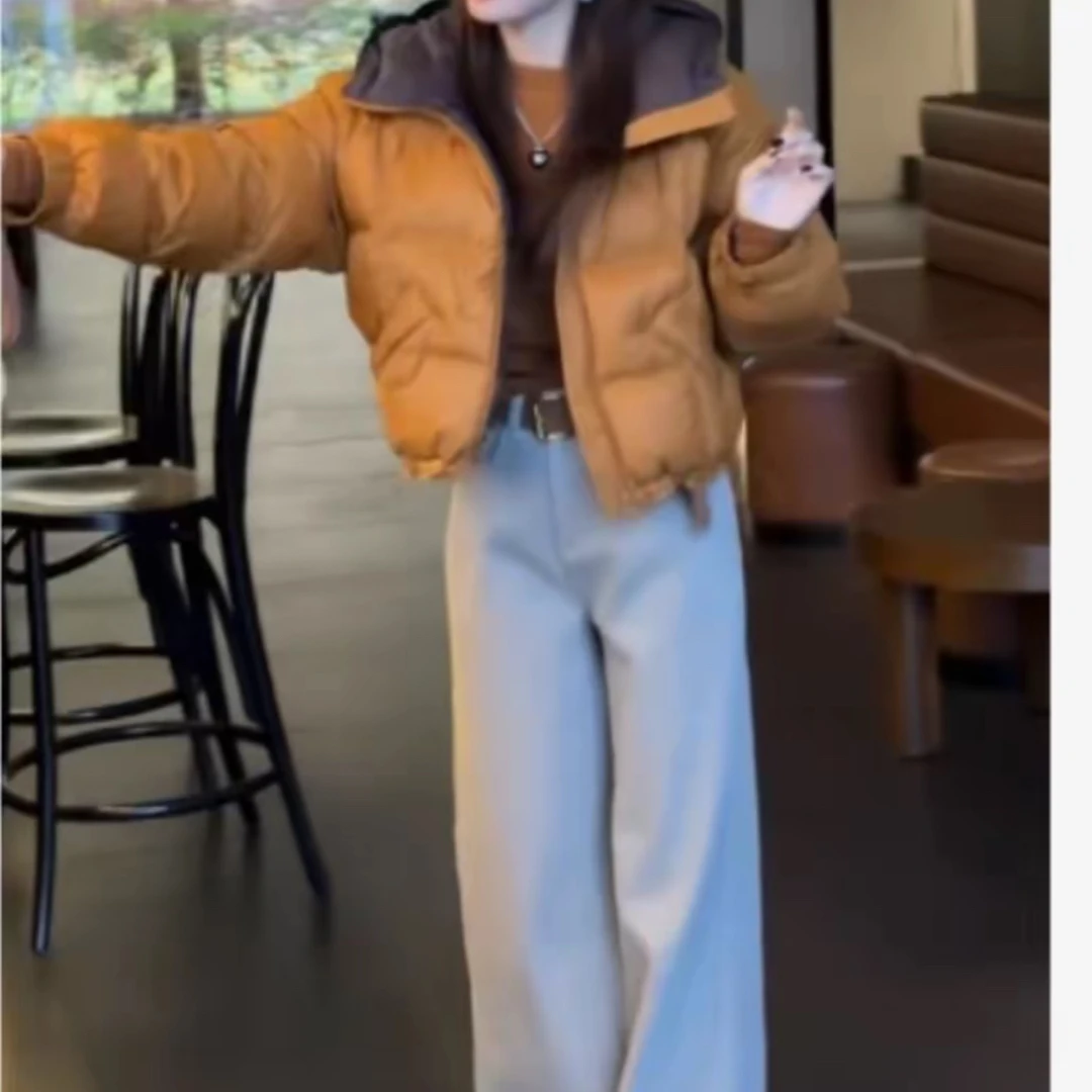 冬季新款气质保暖外套显瘦休闲百搭裤子女装