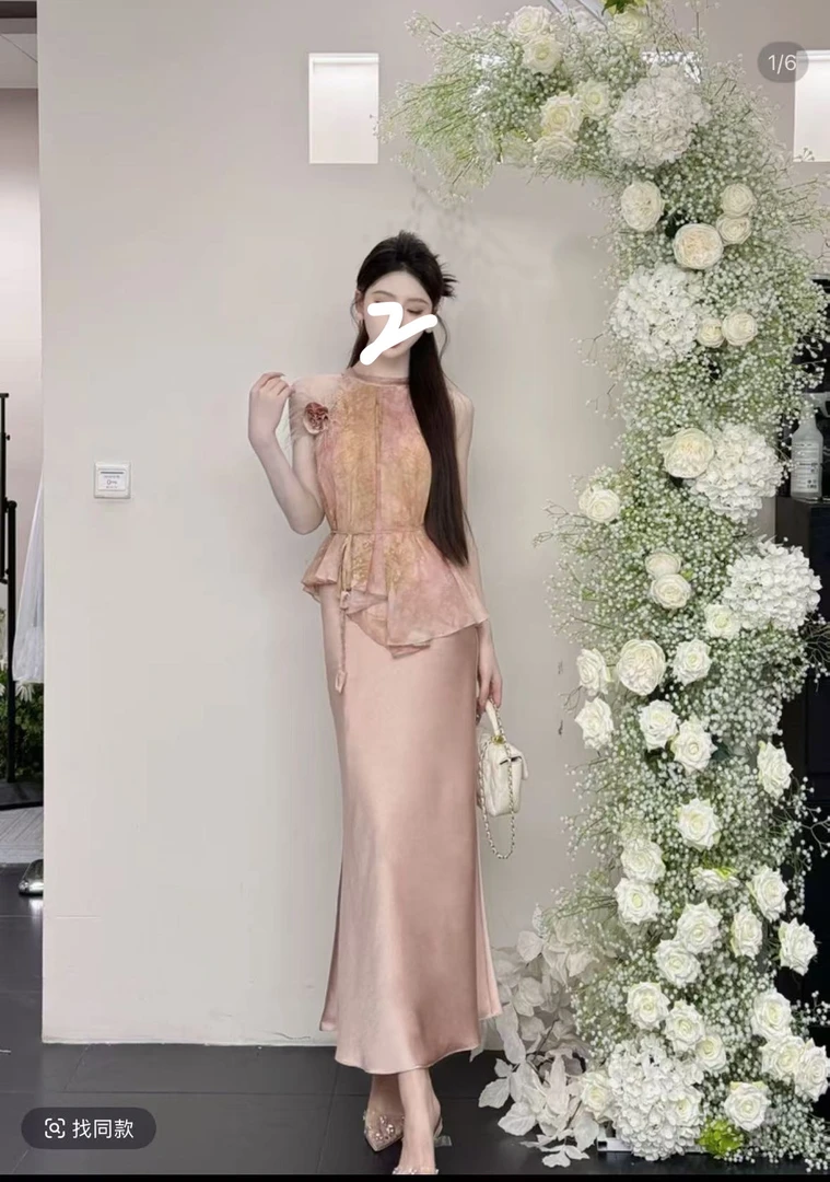 蕾丝显瘦时尚夏季设计师ol