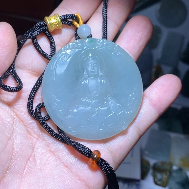 翡翠颈饰未镶嵌智*阿弥陀佛