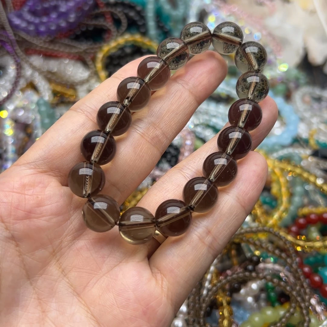 水晶手链未镶嵌茶色12