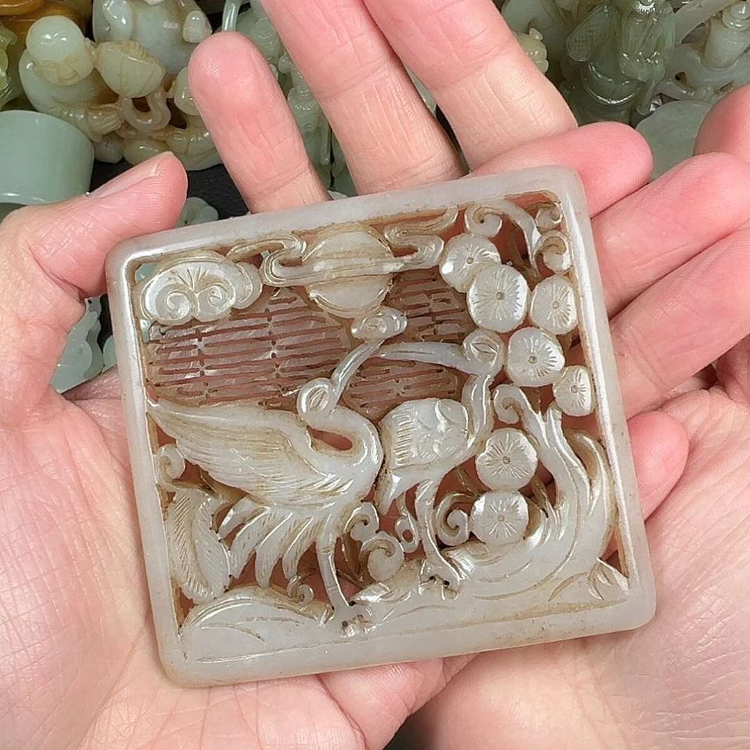 老***虎和田玉未镶嵌吊坠(不含链)