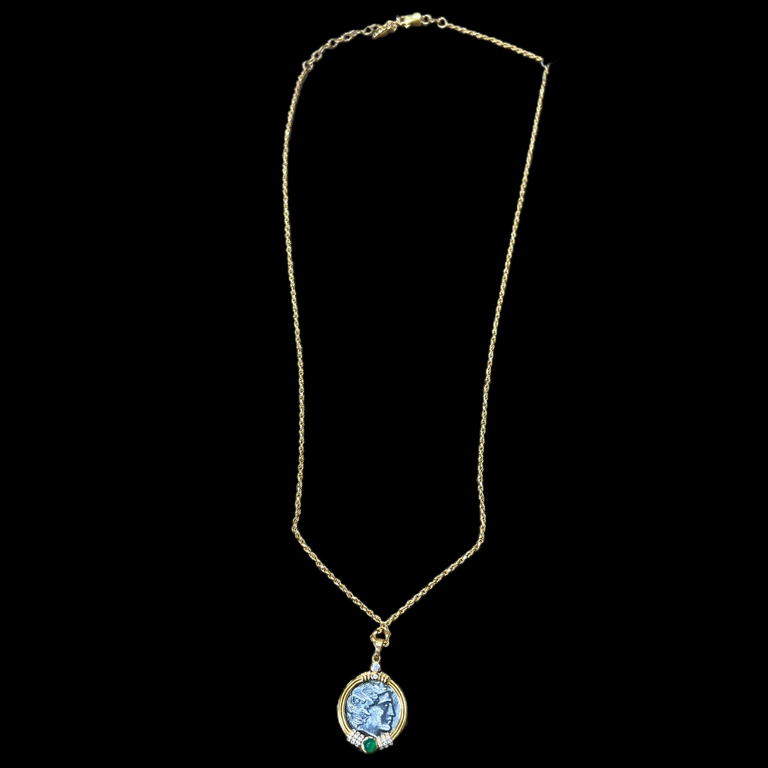 坠链均925银 V9245时尚百搭项链孤品