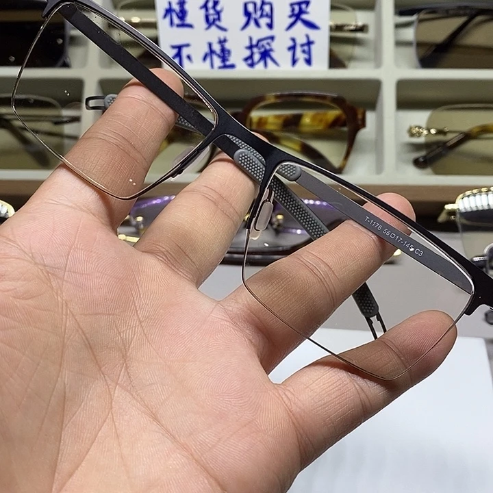 天然水晶眼镜半框