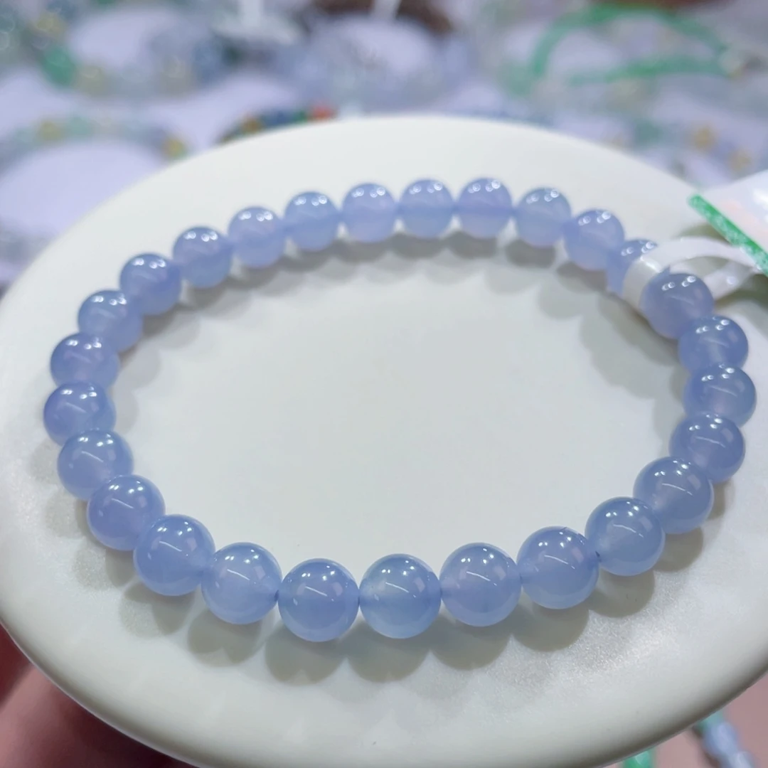 未镶嵌手链翡翠冰胶紫罗兰卡6.7