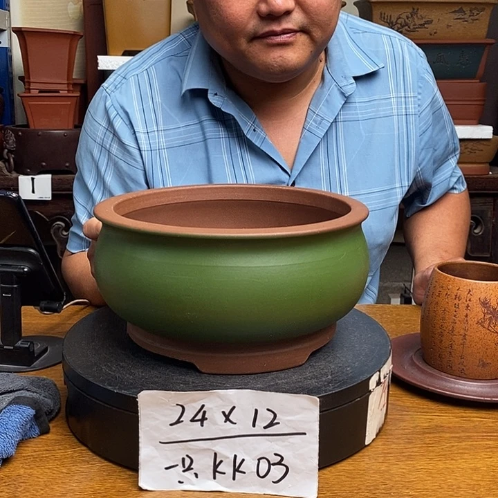 紫砂花盆货号一只KK003