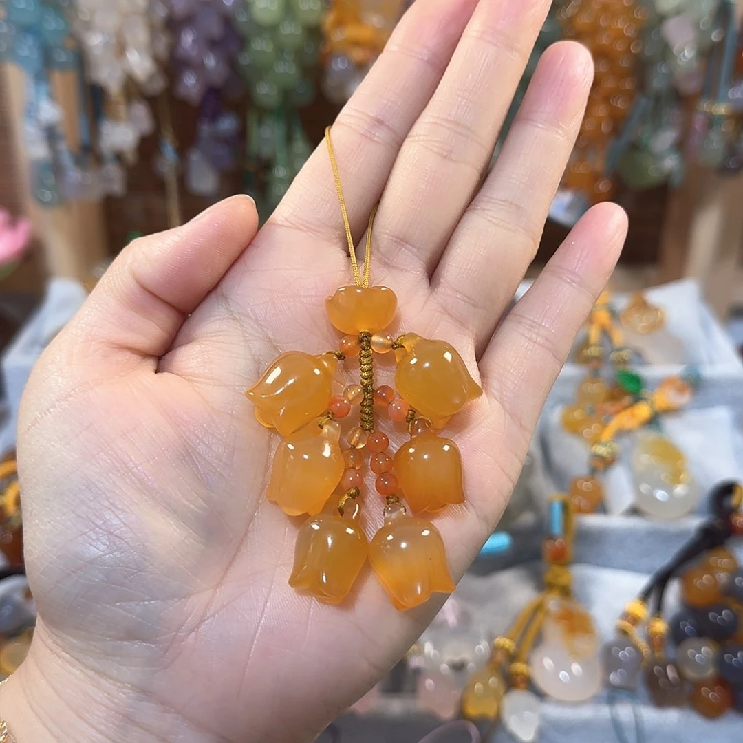 玛瑙/玉髓手机挂件未镶嵌