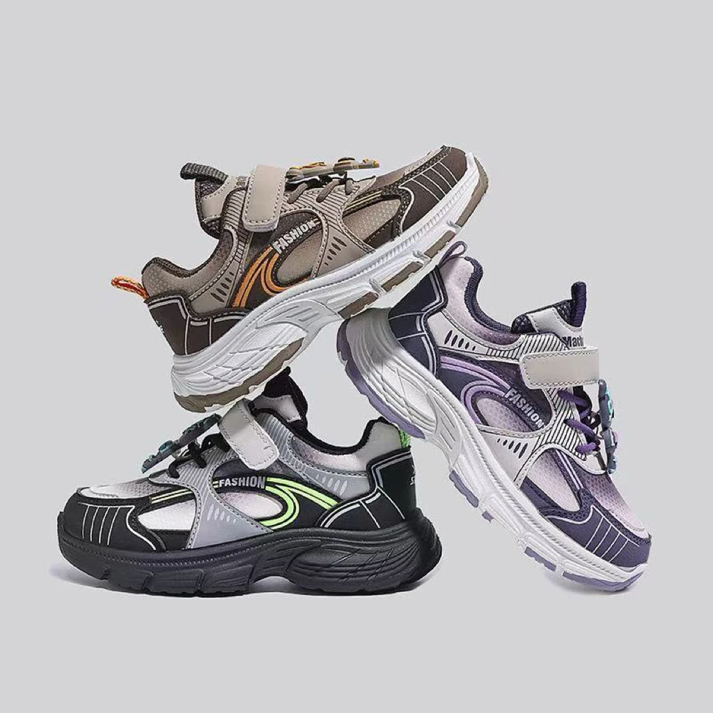 女童鞋子2024新款炸街儿童跑步运动鞋软底女孩老爹鞋网红爆款3816