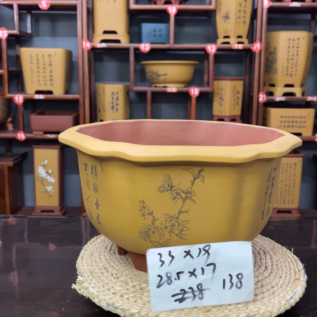 紫砂花盆紫砂花盆