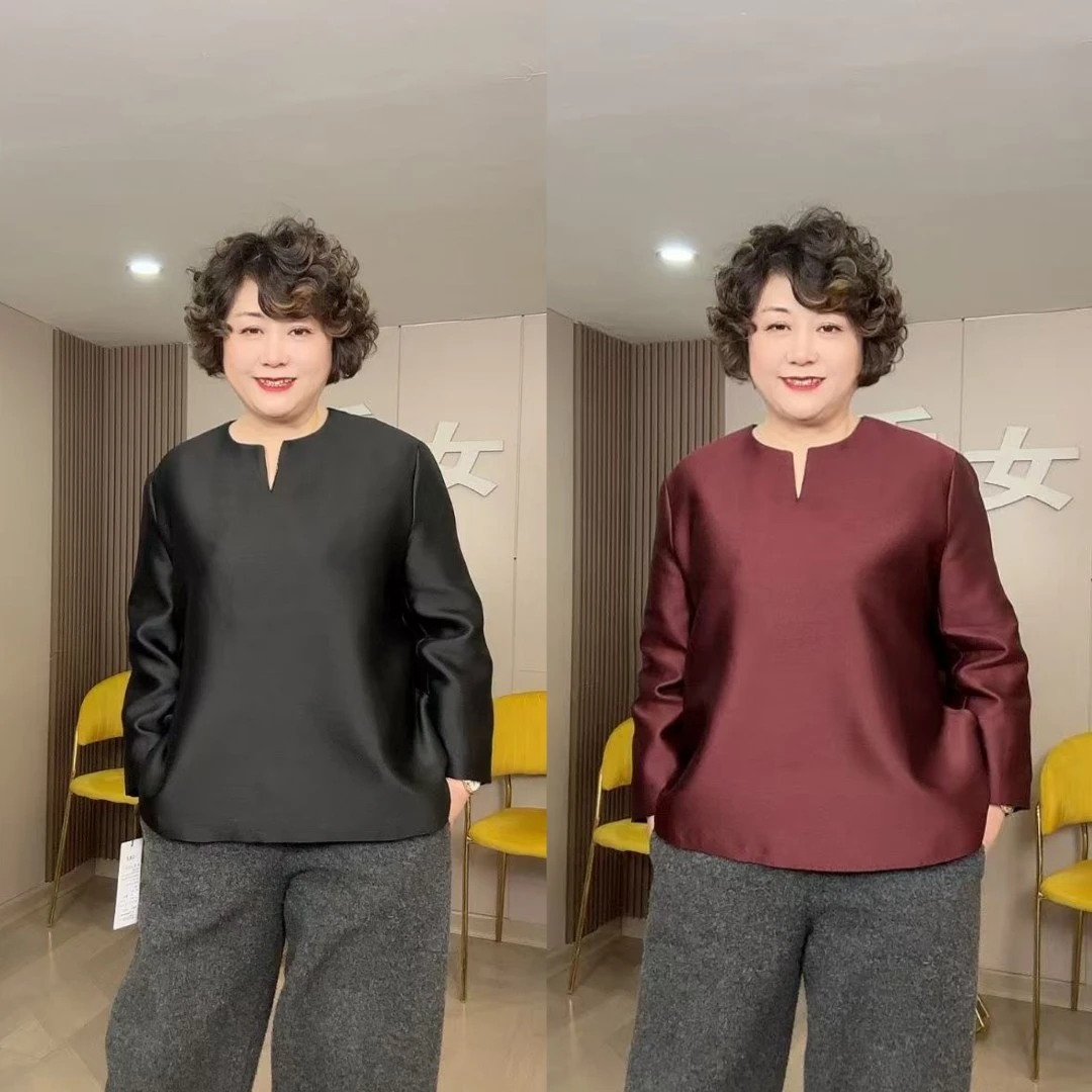 【禾女福利款】菲玛掂241752-1秋冬带里衬V领新中式上衣