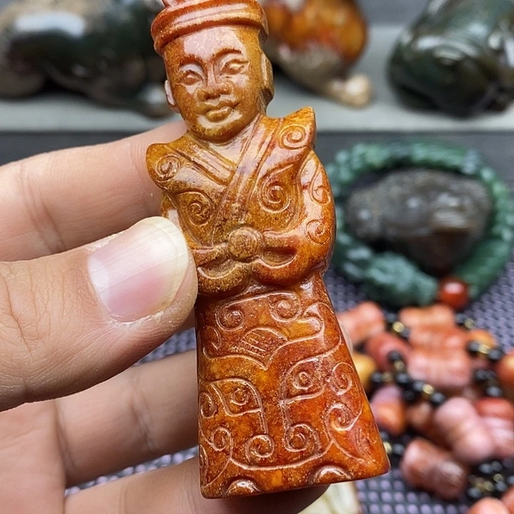 未镶嵌蛇纹石玉颈饰