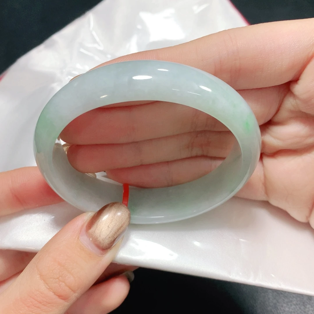 翡翠未镶嵌手镯（贵妃镯）54圈贵妃1579