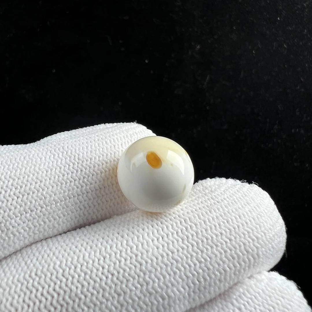 M8003天然蜜蜡妖花圆珠12.5mm 支持鉴定假一罚四