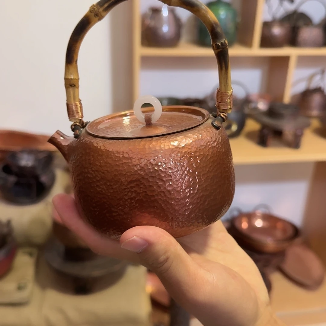 陈***长紫铜手工制作摆件一个