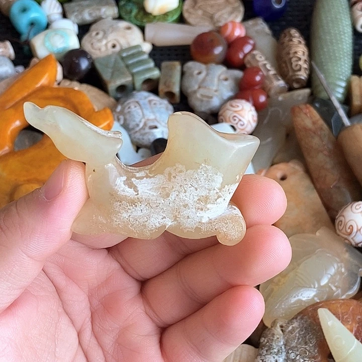 和田玉未镶嵌颈饰148