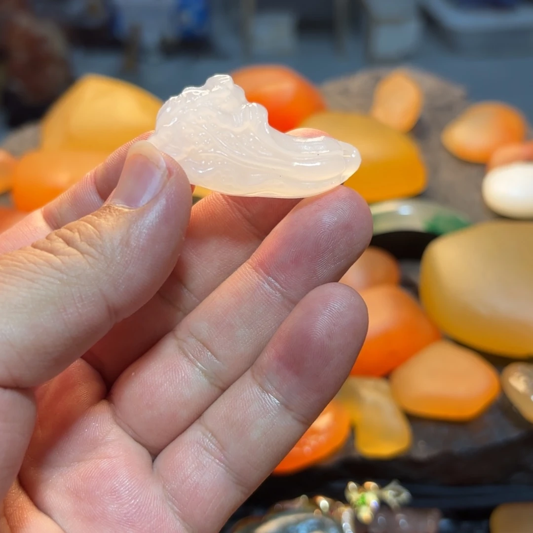 夜***风石英岩玉挂件未镶嵌