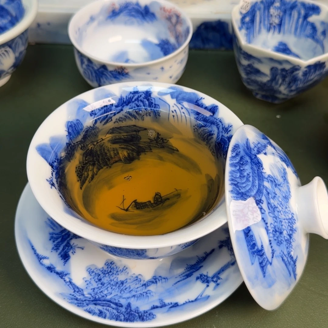 景德镇纯手绘茶具圆圆252