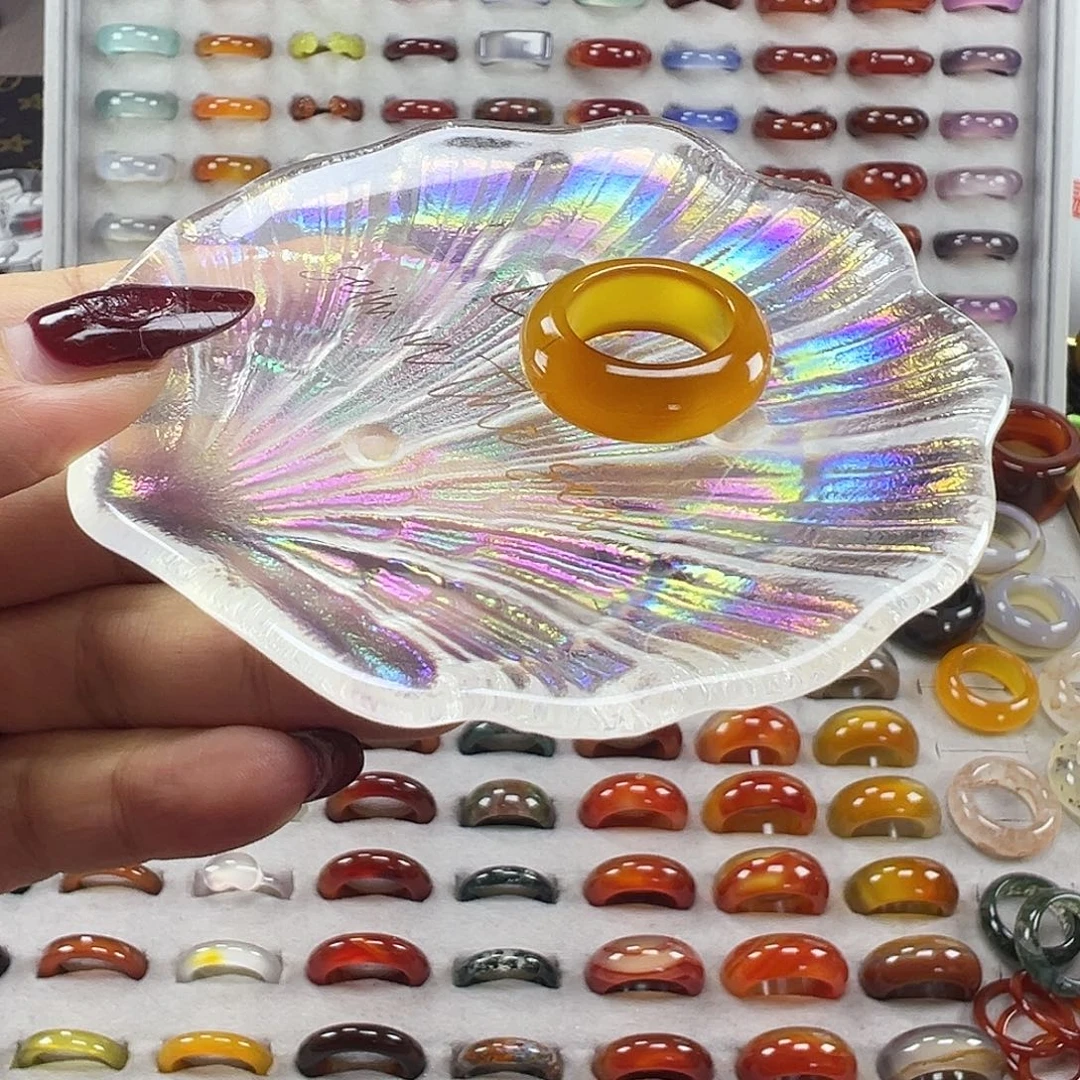 玛瑙/玉髓未镶嵌戒指A17不退换16.9港14