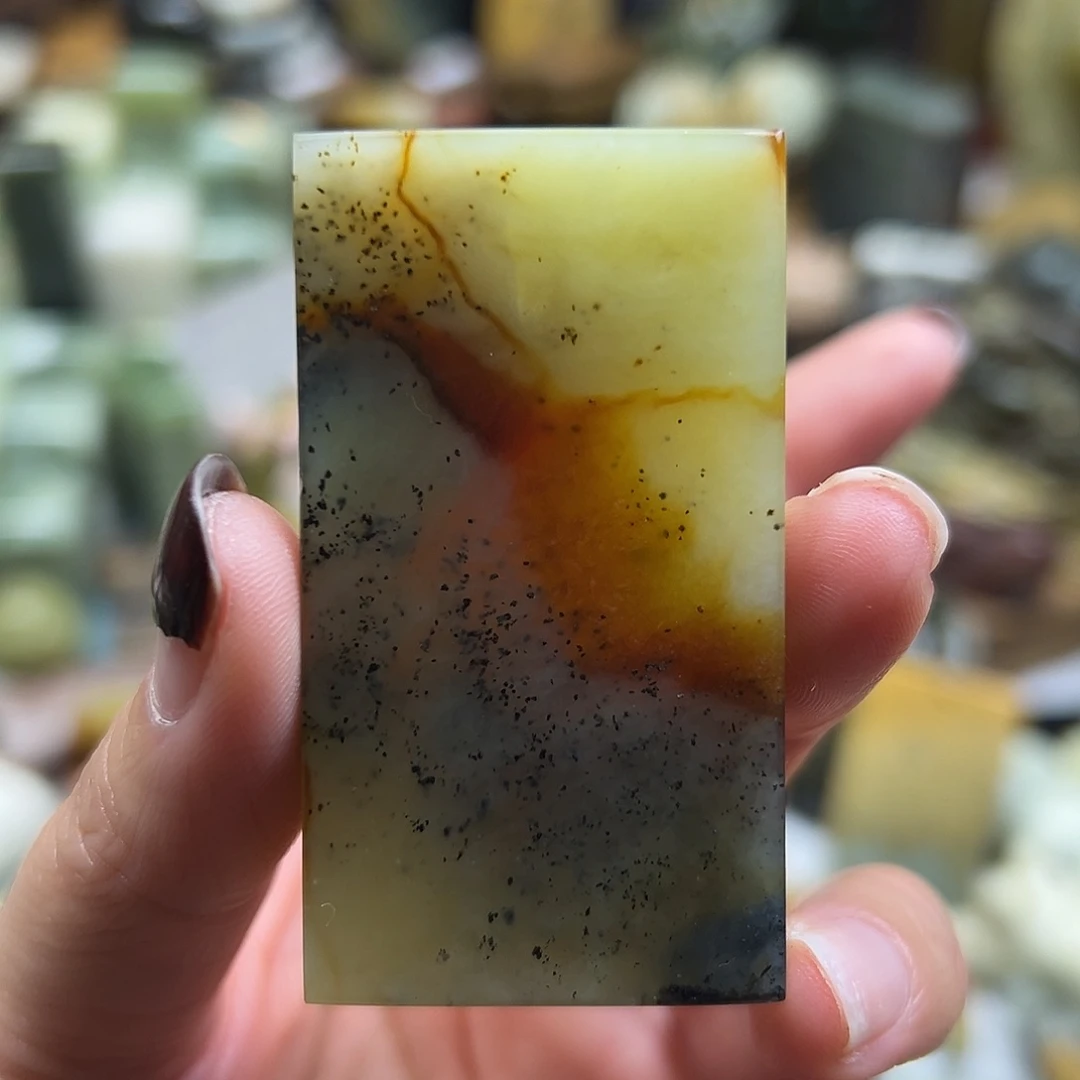 岫玉未镶嵌颈饰花玉无事牌有点纹纹