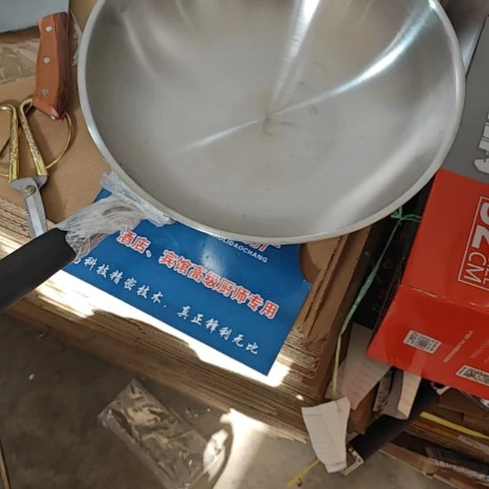 炒锅无盖，，三层钢，34