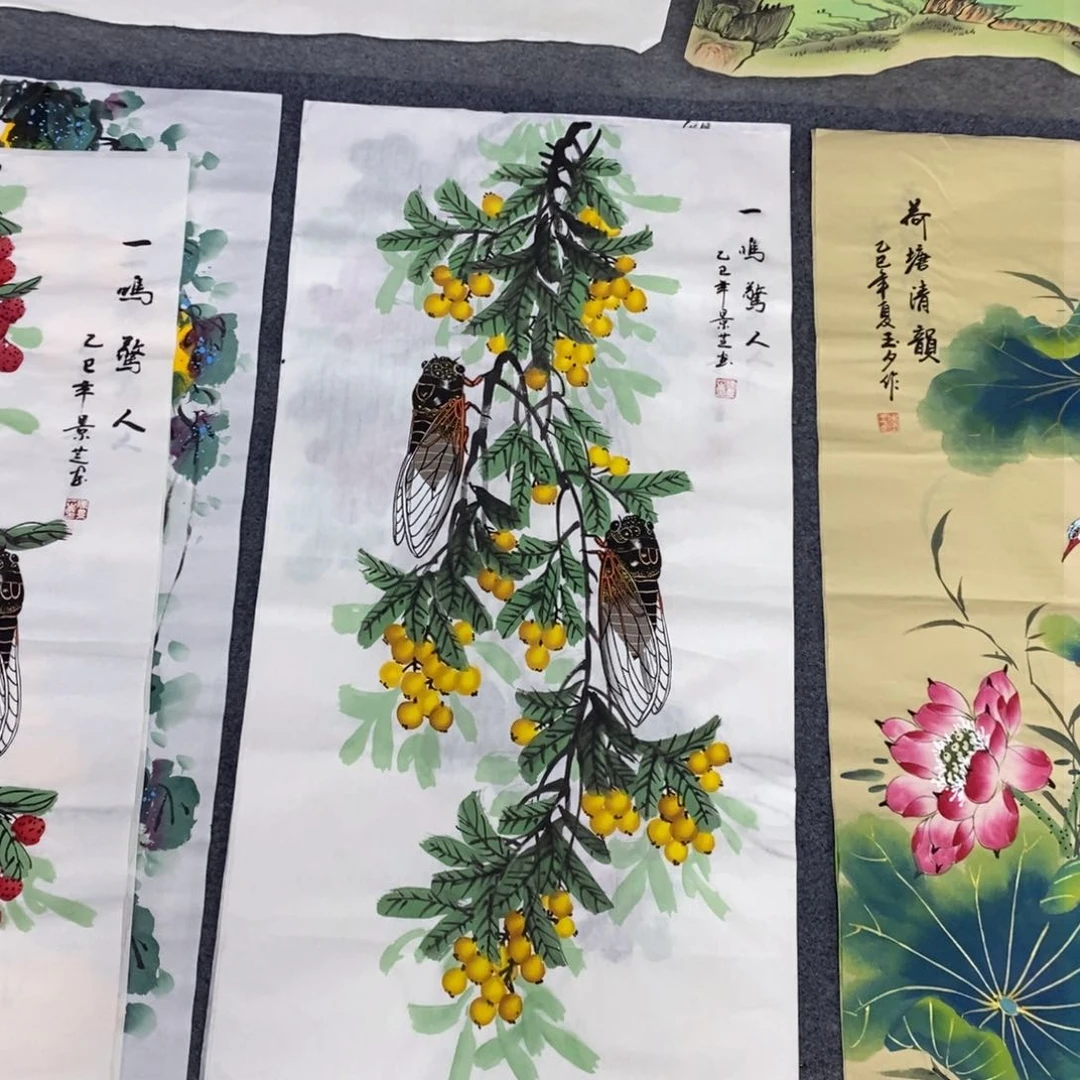 国画尺寸100✖️50三尺手绘画画