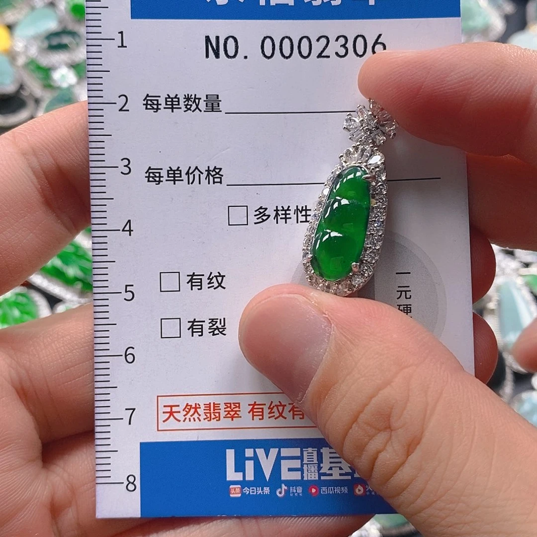 翡翠未镶嵌吊坠(不含链)
