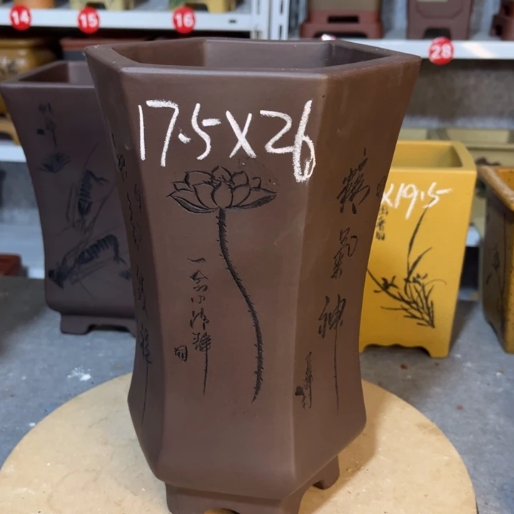 紫砂花盆宜兴紫砂