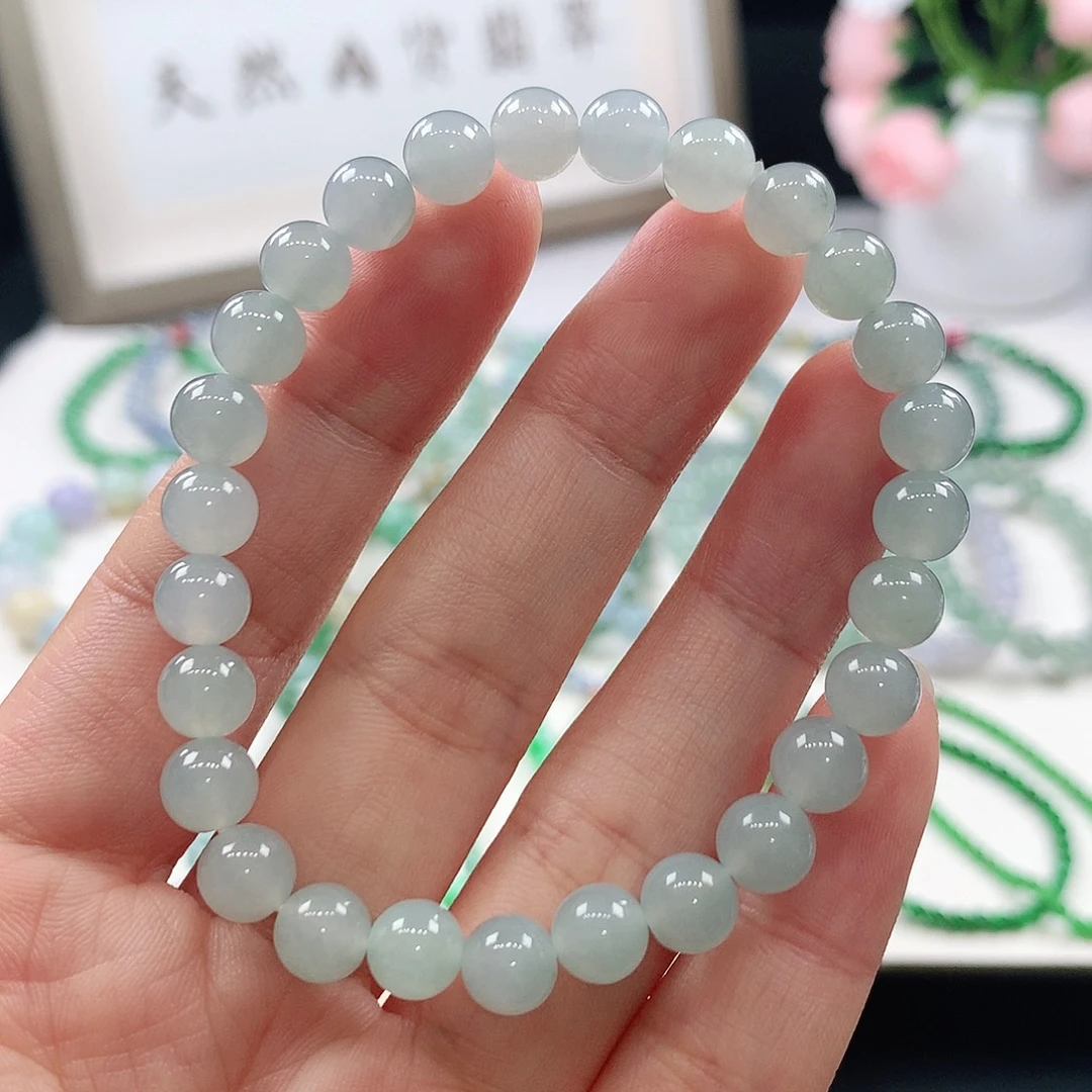 翡翠未镶嵌手链手链7mm