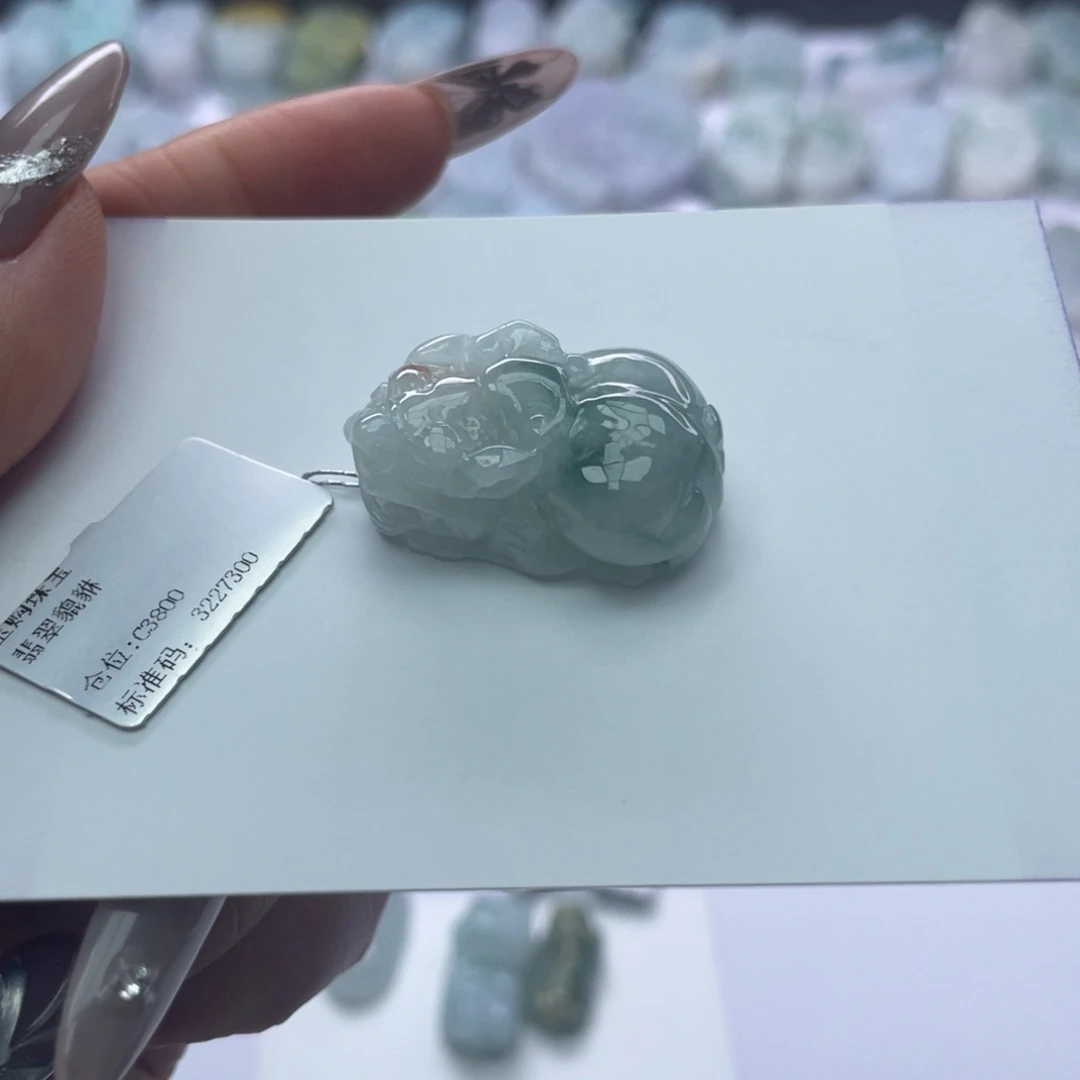 翡翠颈饰未镶嵌貔貅