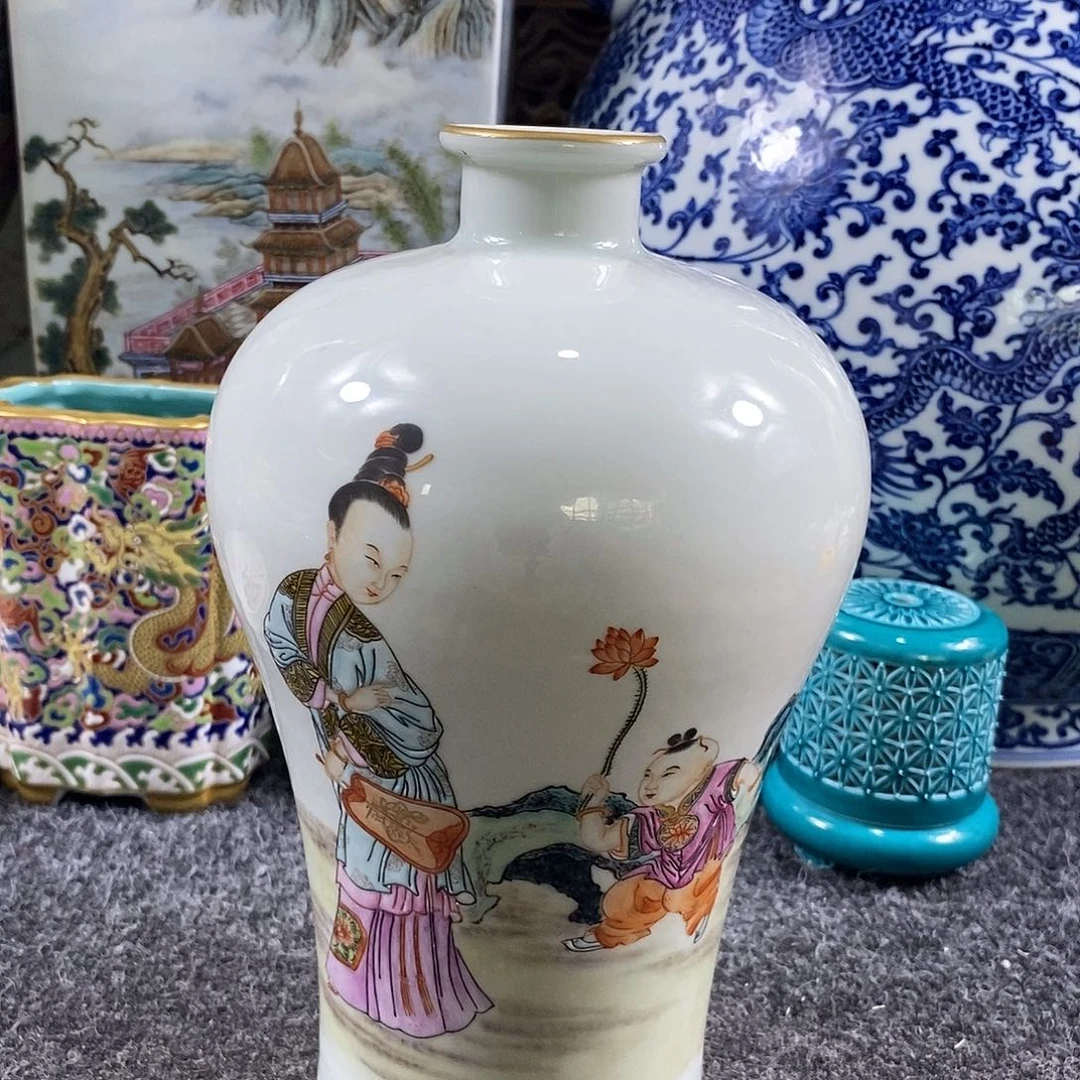 陶瓷手工手绘陶瓷摆件工艺品