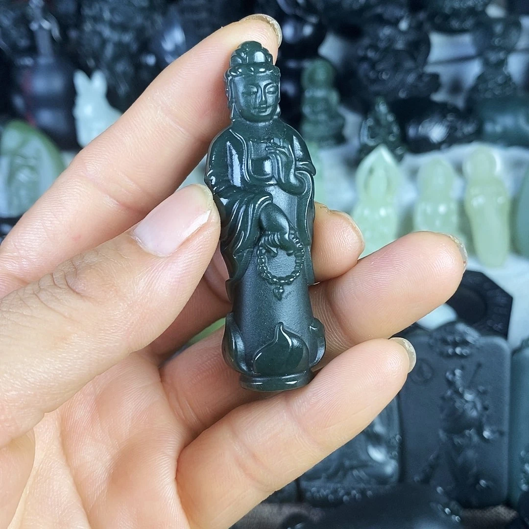 和田玉（青玉）未镶嵌颈饰