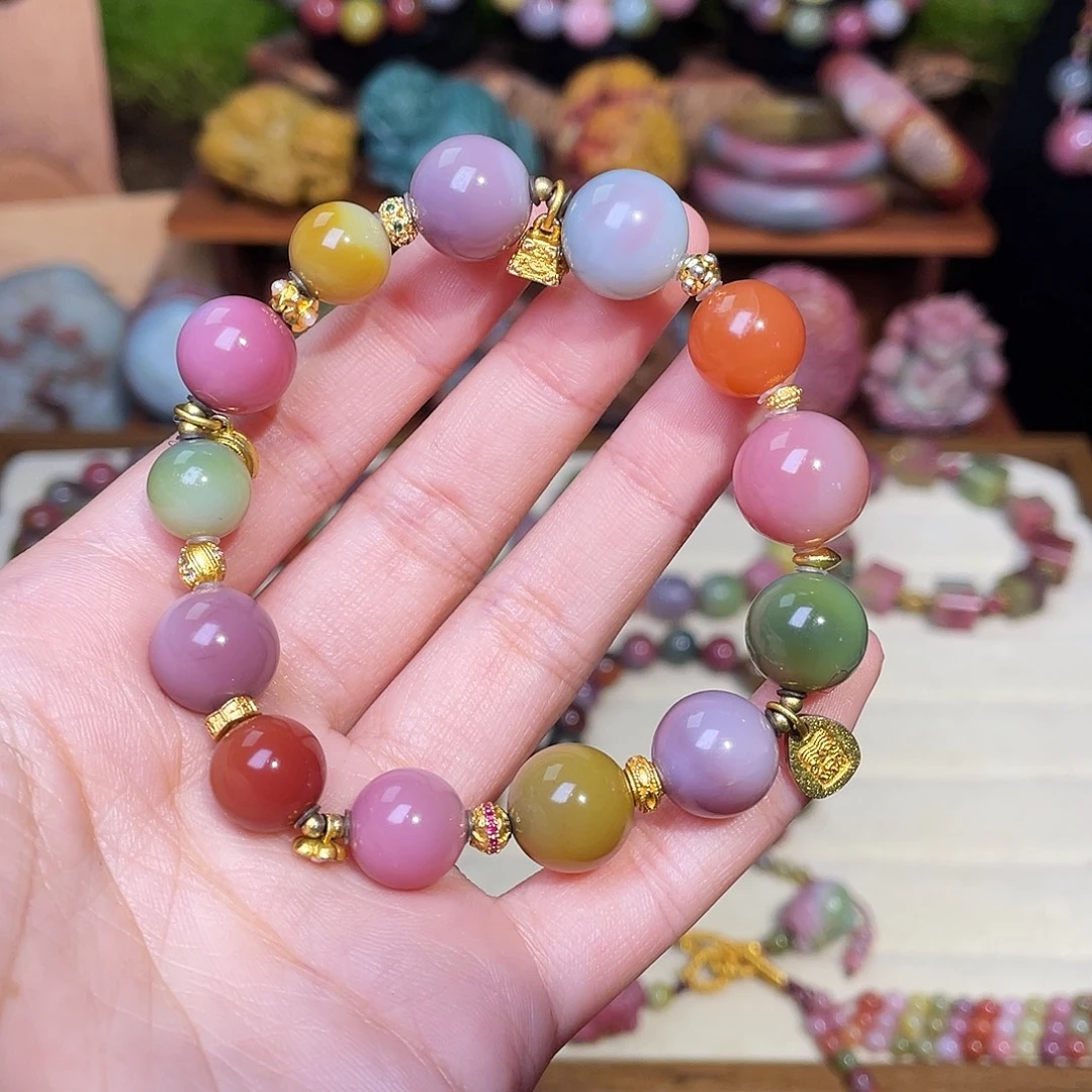 〆****玛瑙/玉髓合金手串盐源玛瑙手串