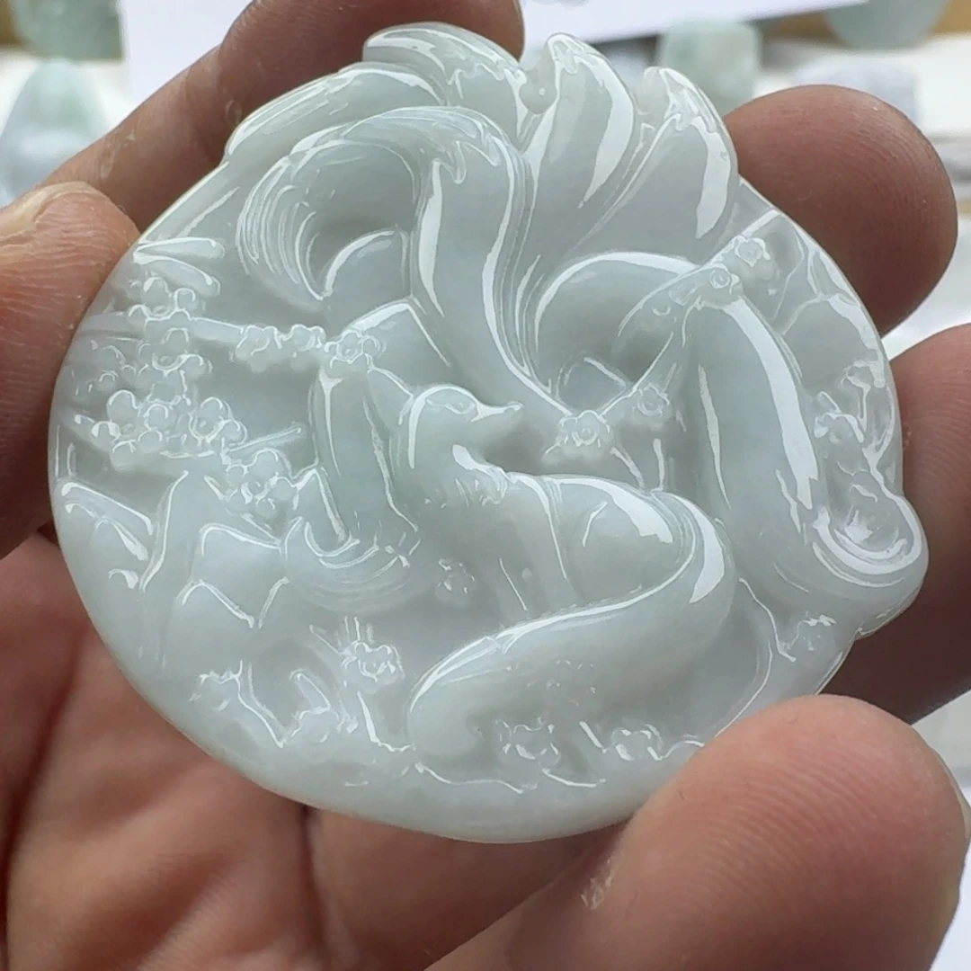 翡翠未镶嵌吊坠(不含链)