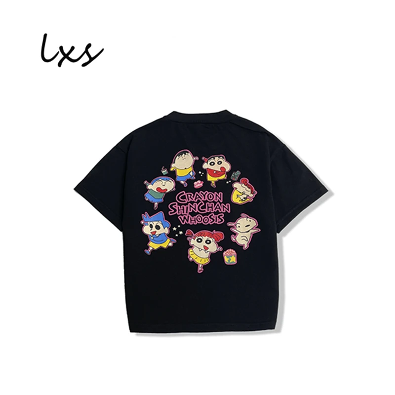 舅舅严选童装夏季男童潮韩版百搭时尚宽松休闲圆领套头短袖C88869