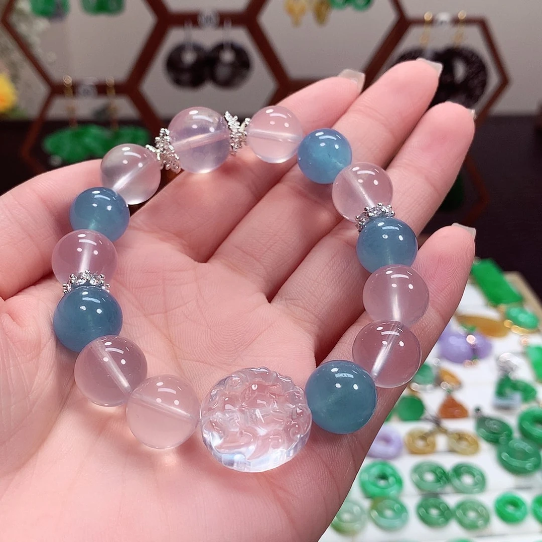 水晶手串未镶嵌天然