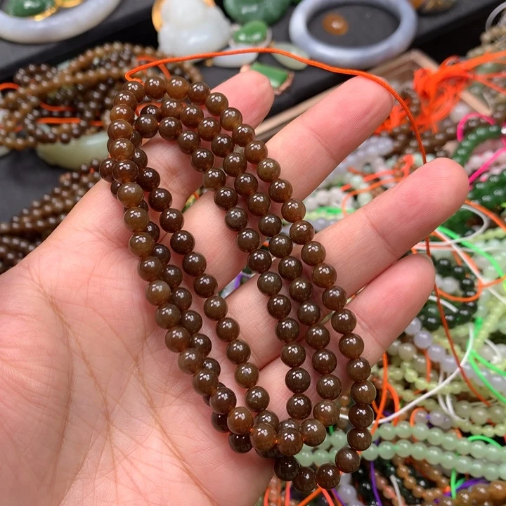 和田玉未镶嵌手链63