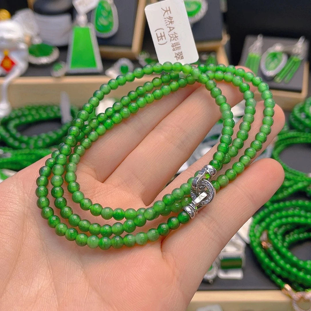 翡翠颈饰未镶嵌项链卡4