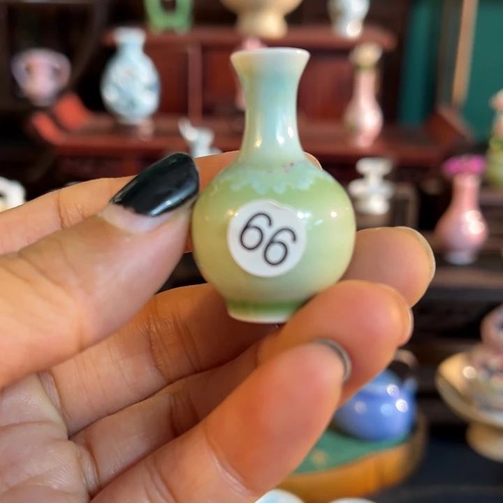 摆件微陶老王迷你花瓶