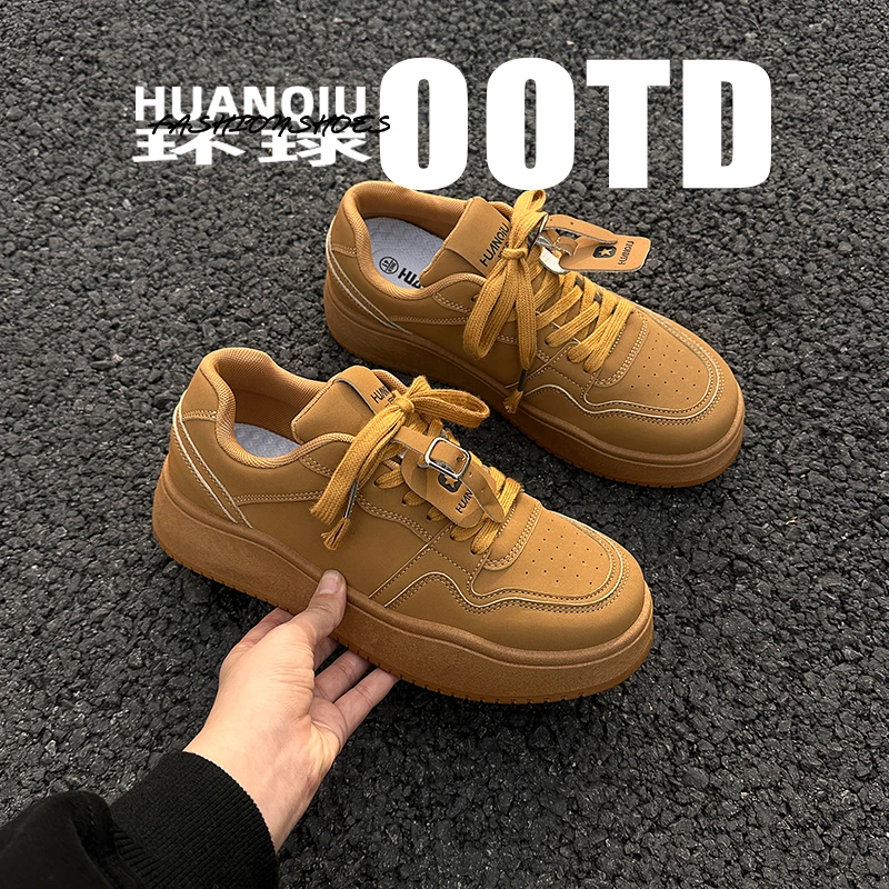 环球复古美拉德板鞋男2025秋季新款网红厚底百搭休闲小众ins潮鞋