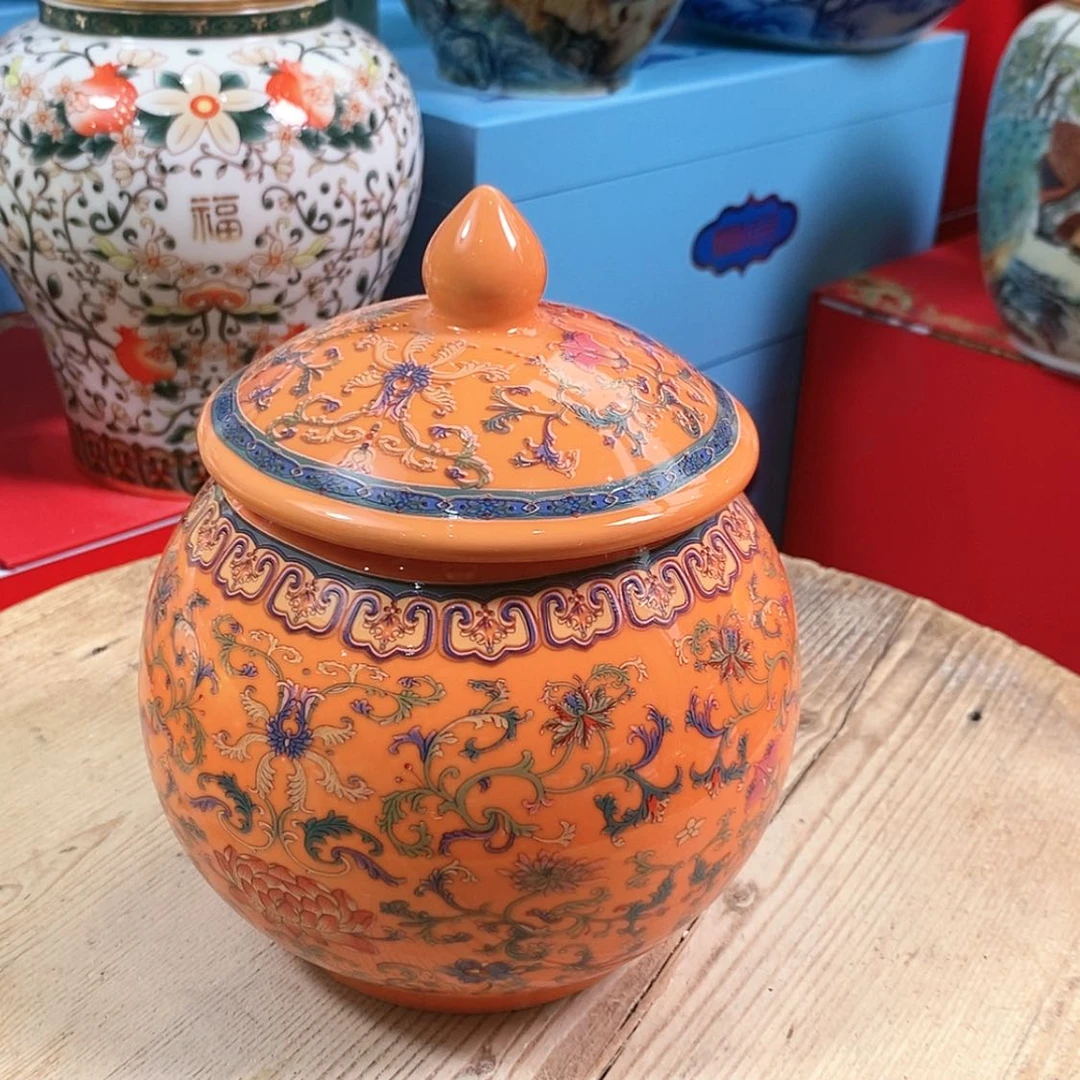 【闪购商品】瓷片陶瓷茶叶罐密封罐