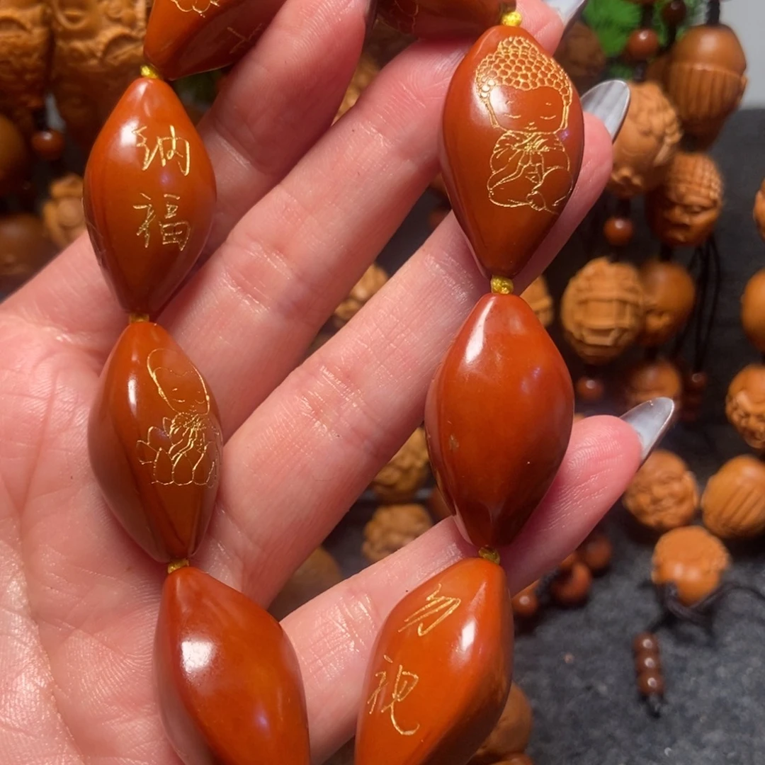 橄榄核手串/手链金字宝宝佛