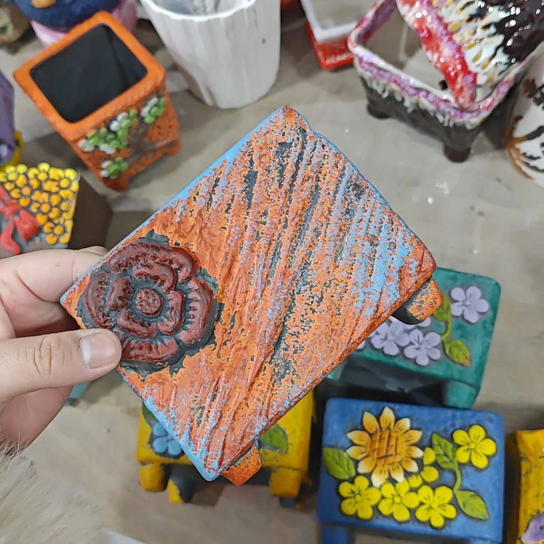 陶吸水透气的白陶花盆凑满12发货