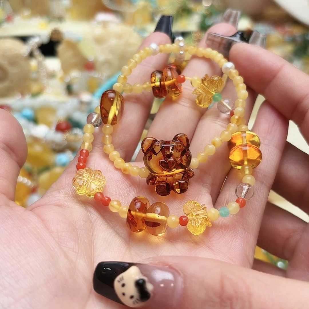 琥珀手链未镶嵌琥珀