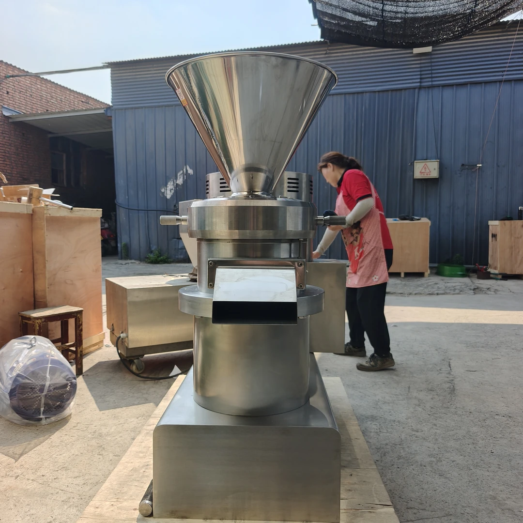 240型大型不锈钢胶体磨冷冻玉米粒磨糊机绿豆沙红豆沙研磨机