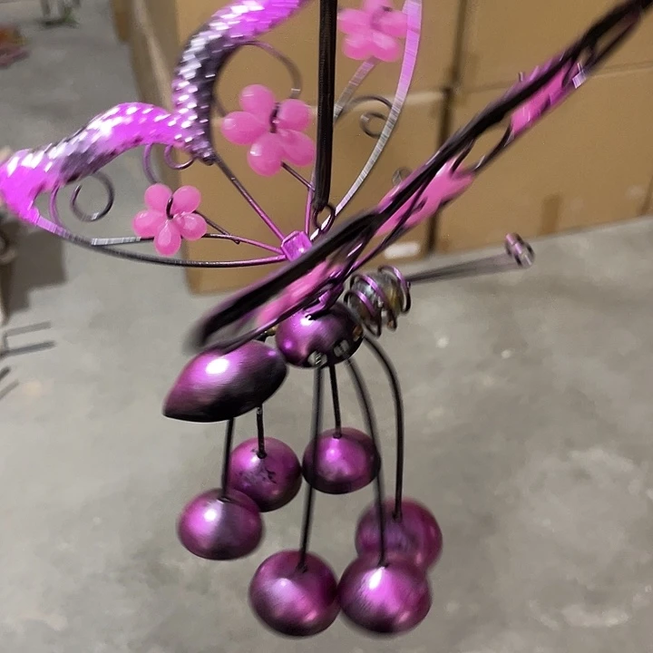 样品样品样品紫色蝴蝶风铃