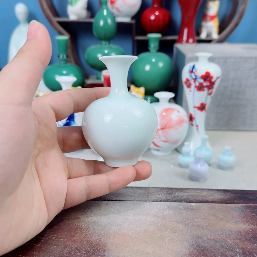 陶瓷手工小花器摆件