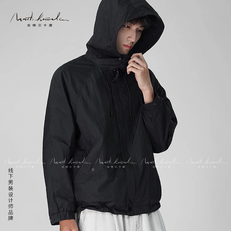 北纬三十度软壳冲锋衣风感春秋款上新防晒薄款三防冲锋衣休闲外套