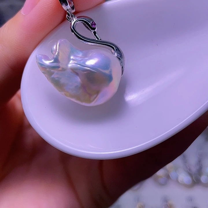 合金淡水珍珠颈饰48