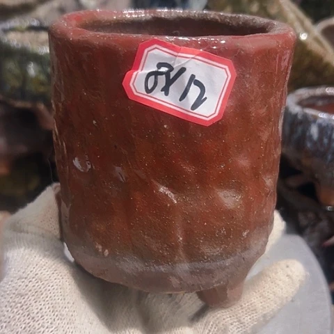 粗陶花盆手工花盆制作