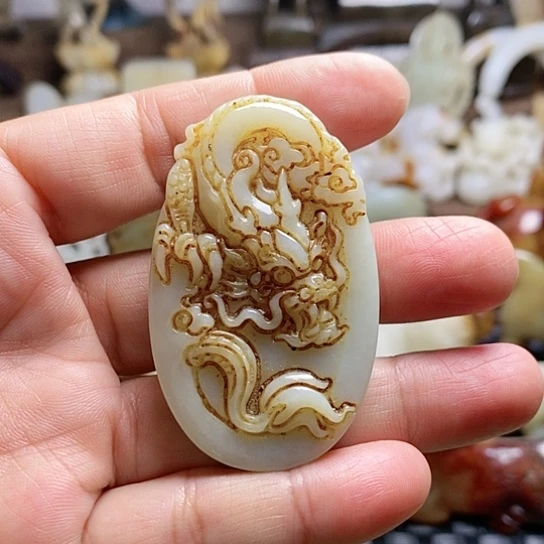 和田玉挂件未镶嵌